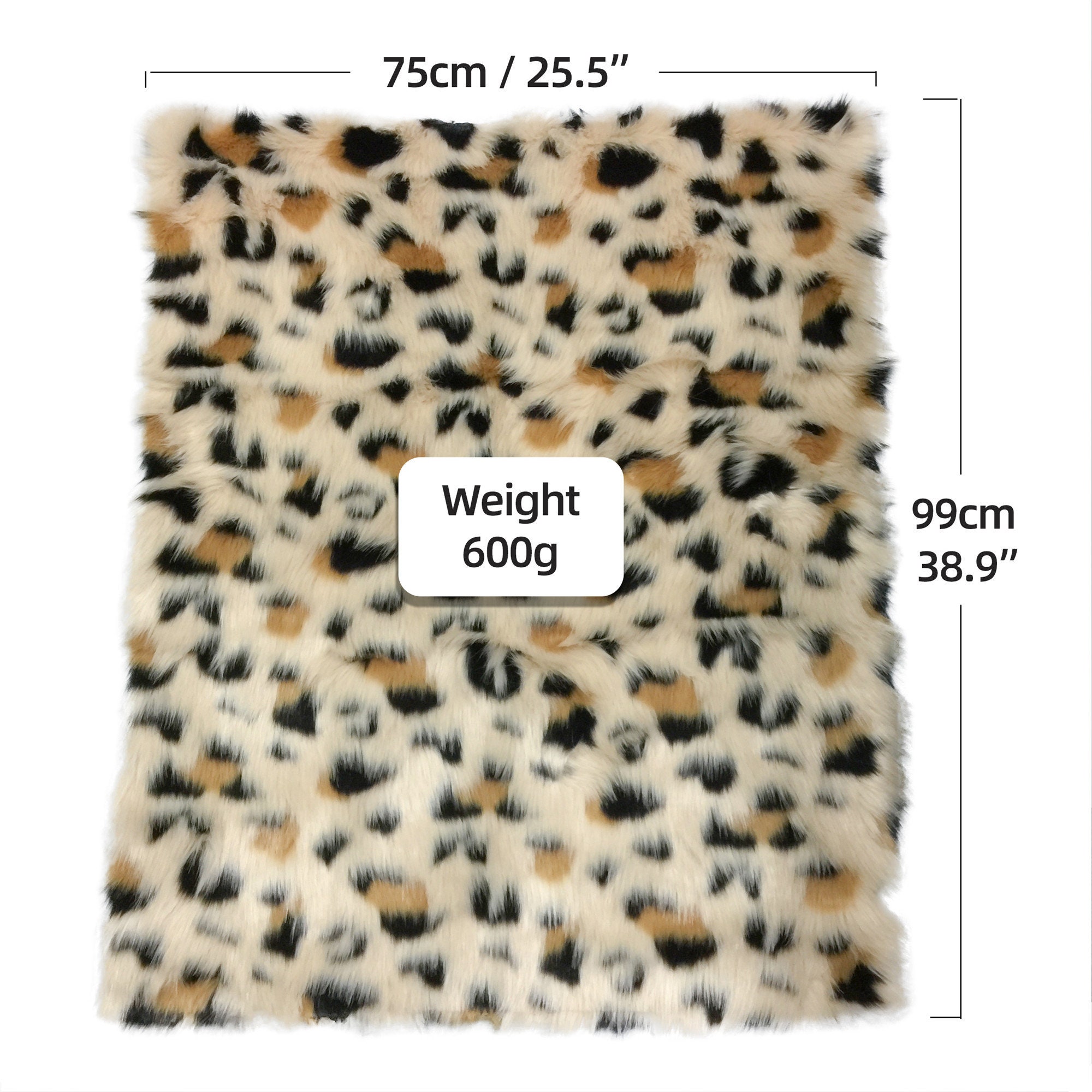 Faux Fur Fabric Furry Jacquard Patches Fluffy Squares Soft Etsy