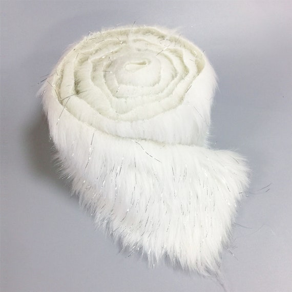 white faux fur craft