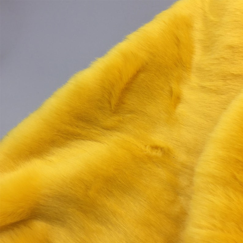 Mango Yellow Ultra Soft Faux Rabbit Fur for Moccasins Etsy