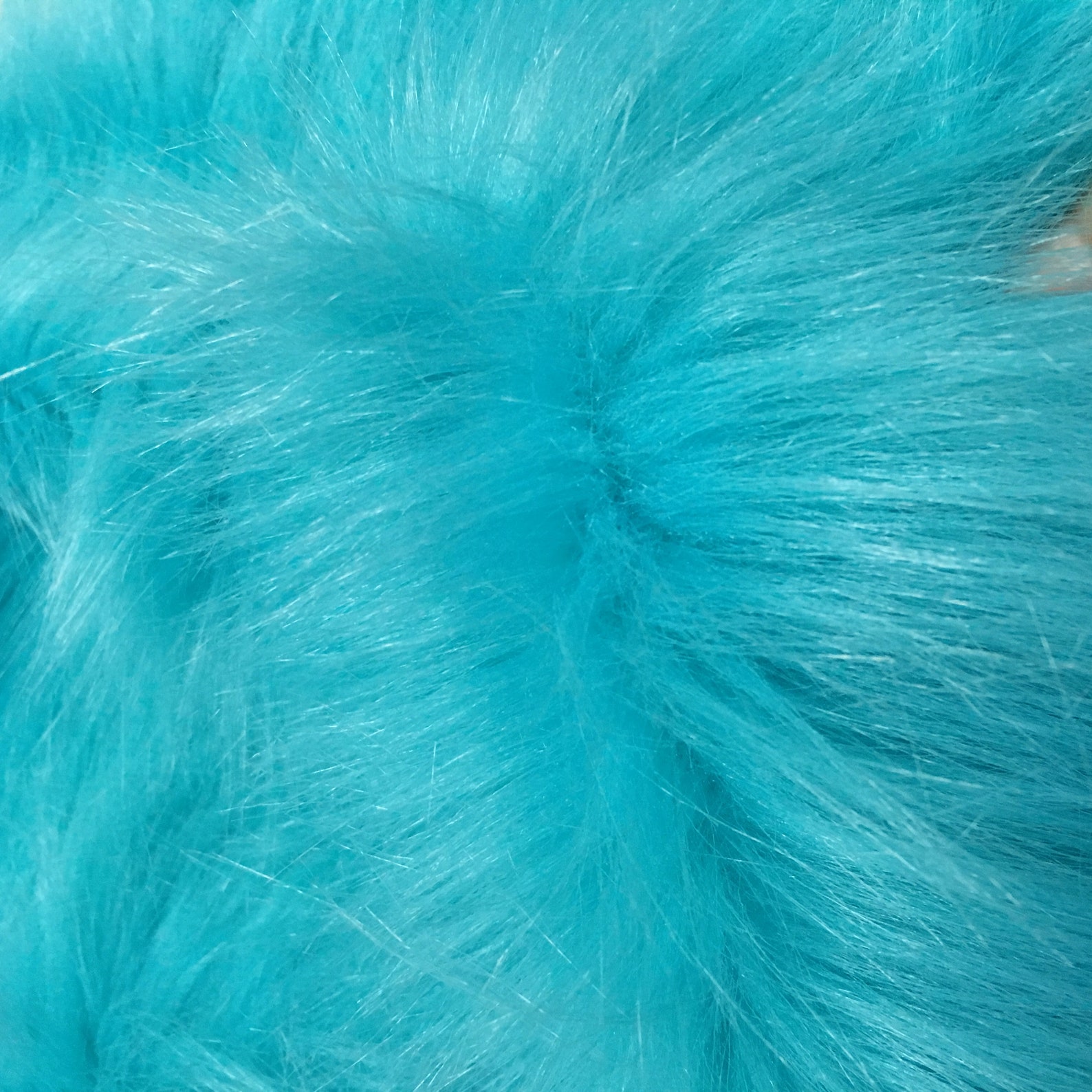 Turquoise Bluelong Pile Fuzzy Faux Fur for Headbandboot - Etsy UK