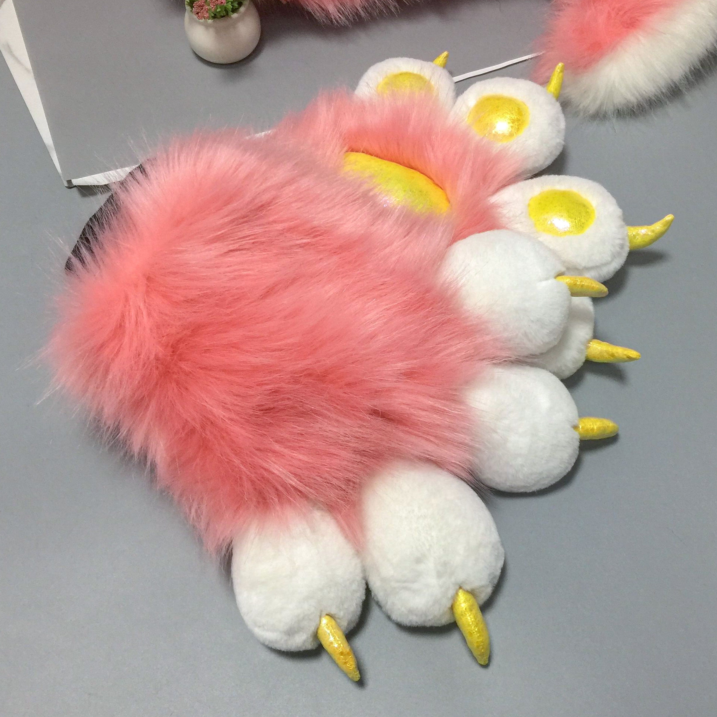 Fursuit Paws Furry Handpaws Cute Fluffy Faux Fur Fursuits Etsy Canada