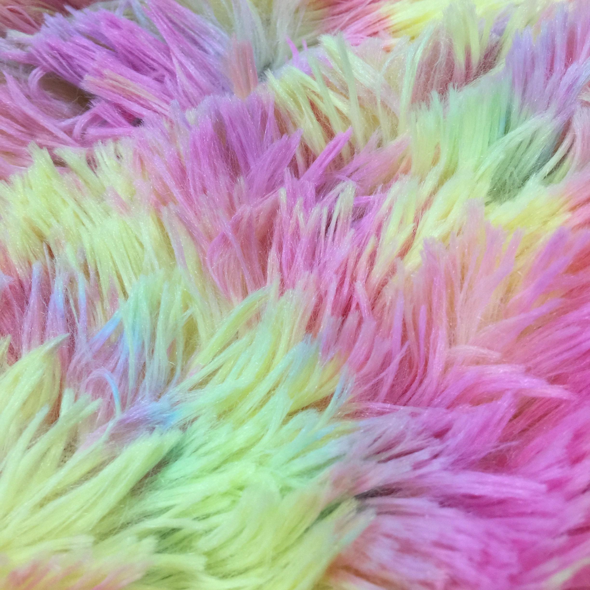 Minky Fabric Long Pile Furry Super Soft Fabric Fluffy Candy | Etsy