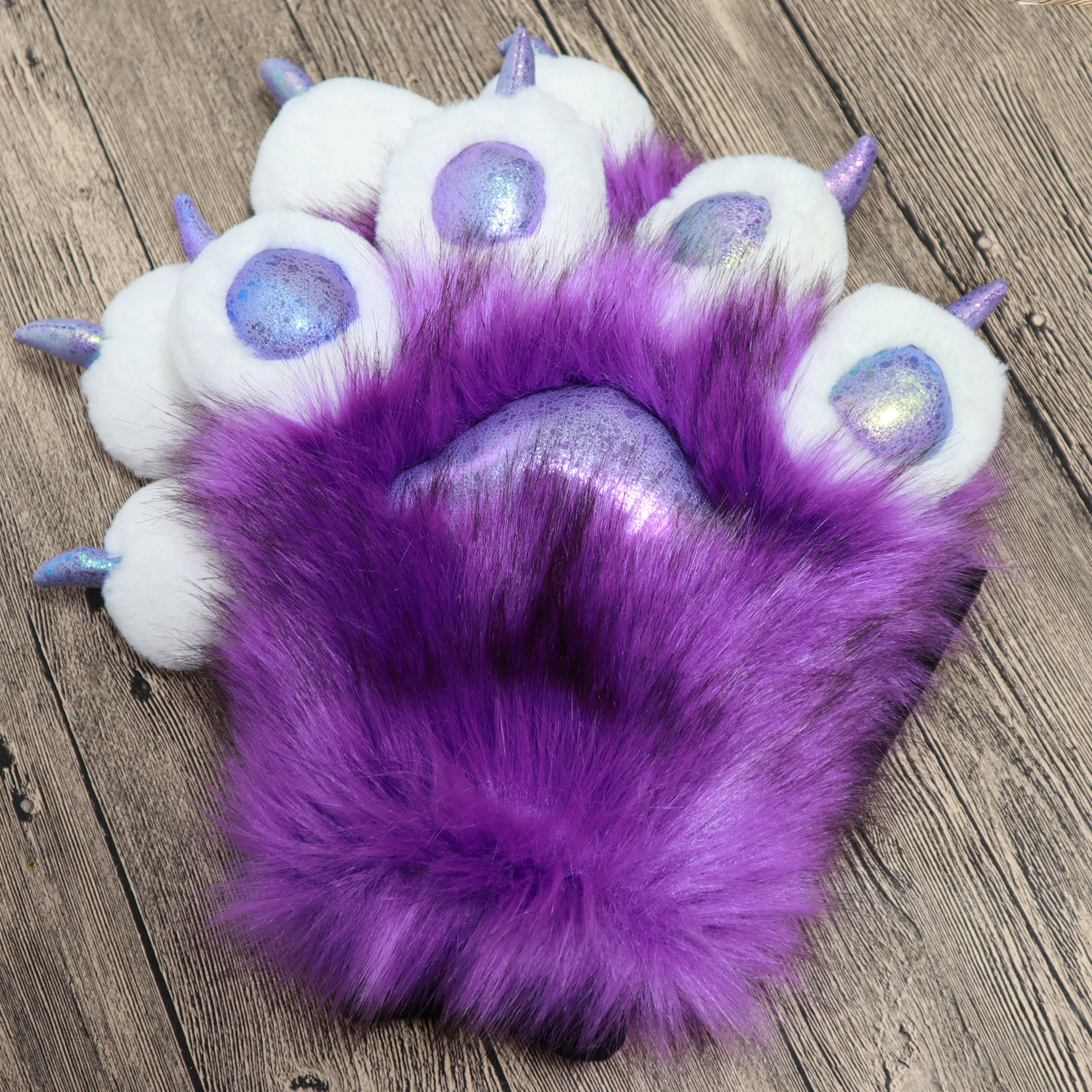 Faux Fur Fursuit Paws Furry Handpaws Cosplay Costume Gloves Etsy
