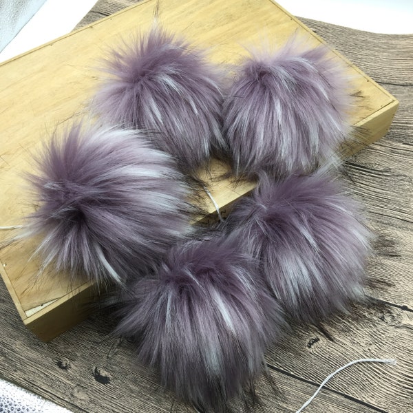 Faux Fur Poms Etsy