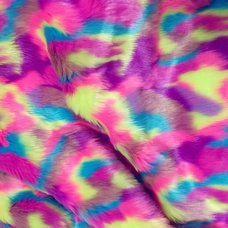 Unicorn Rainbow Color Faux Furcosplay Craft Fur for DIY | Etsy