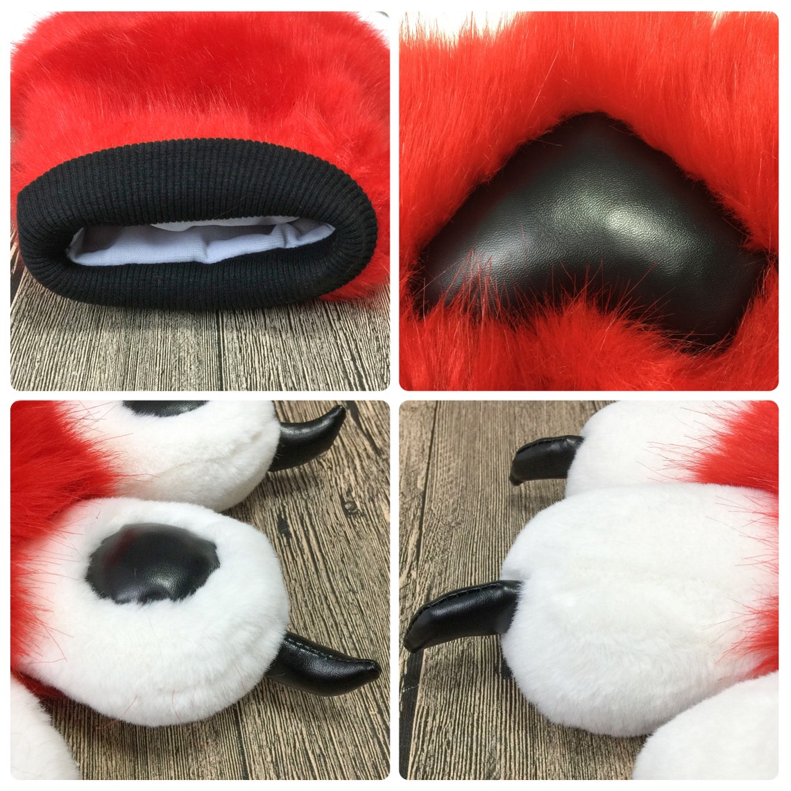 Faux Fur Fursuit Paws Fluffy Furry Handpaws Fursuit Partials Etsy