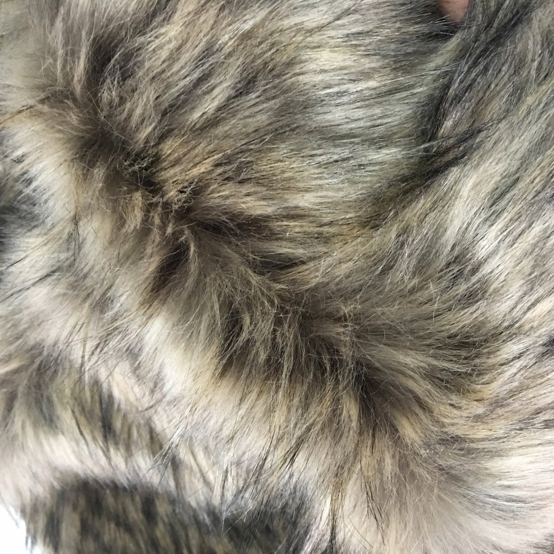 Natural Brown Color Faux Raccoon Fur Fabric Craft Shaggy Fur | Etsy