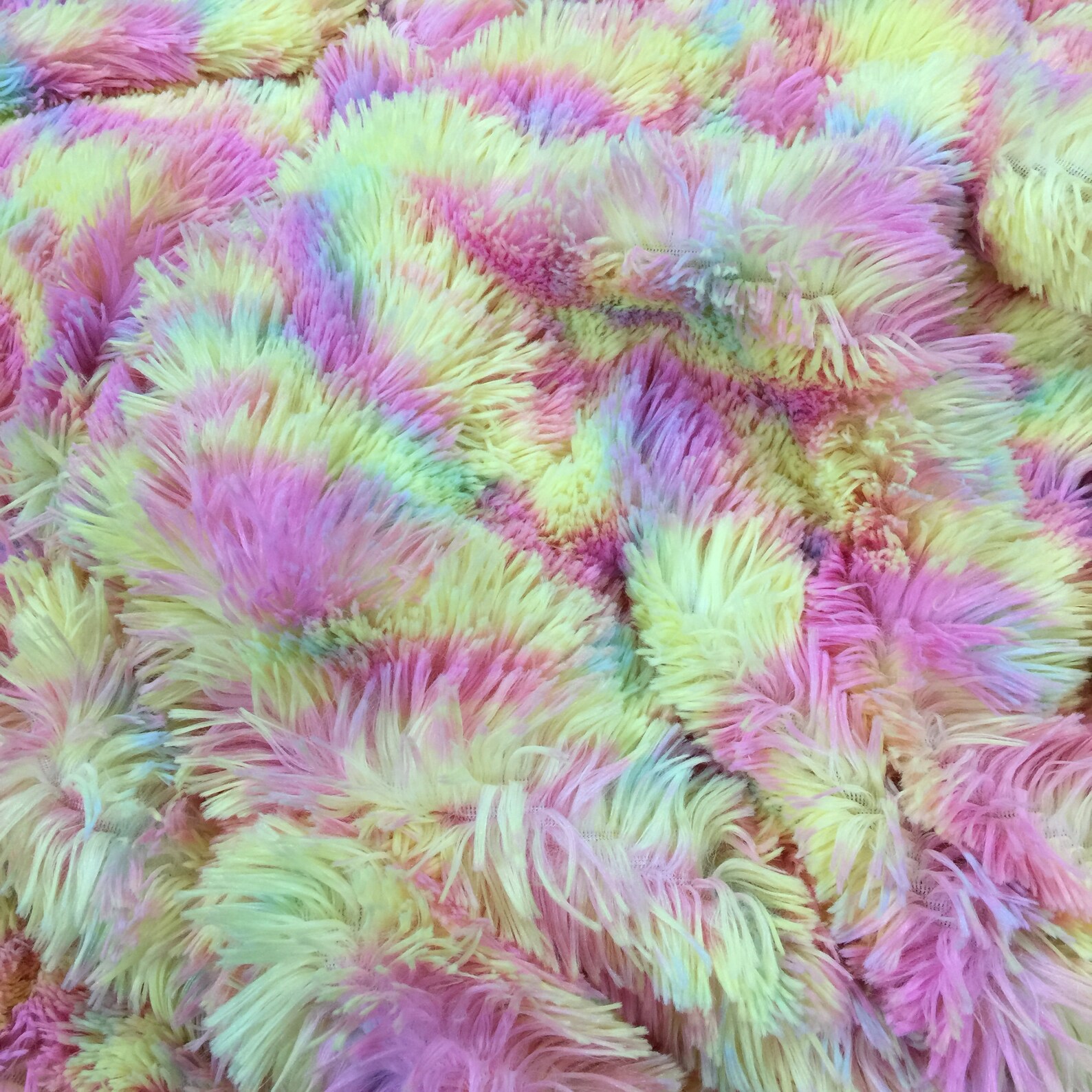 Minky Fabric Long Pile Furry Super Soft Fabric Fluffy Candy Etsy
