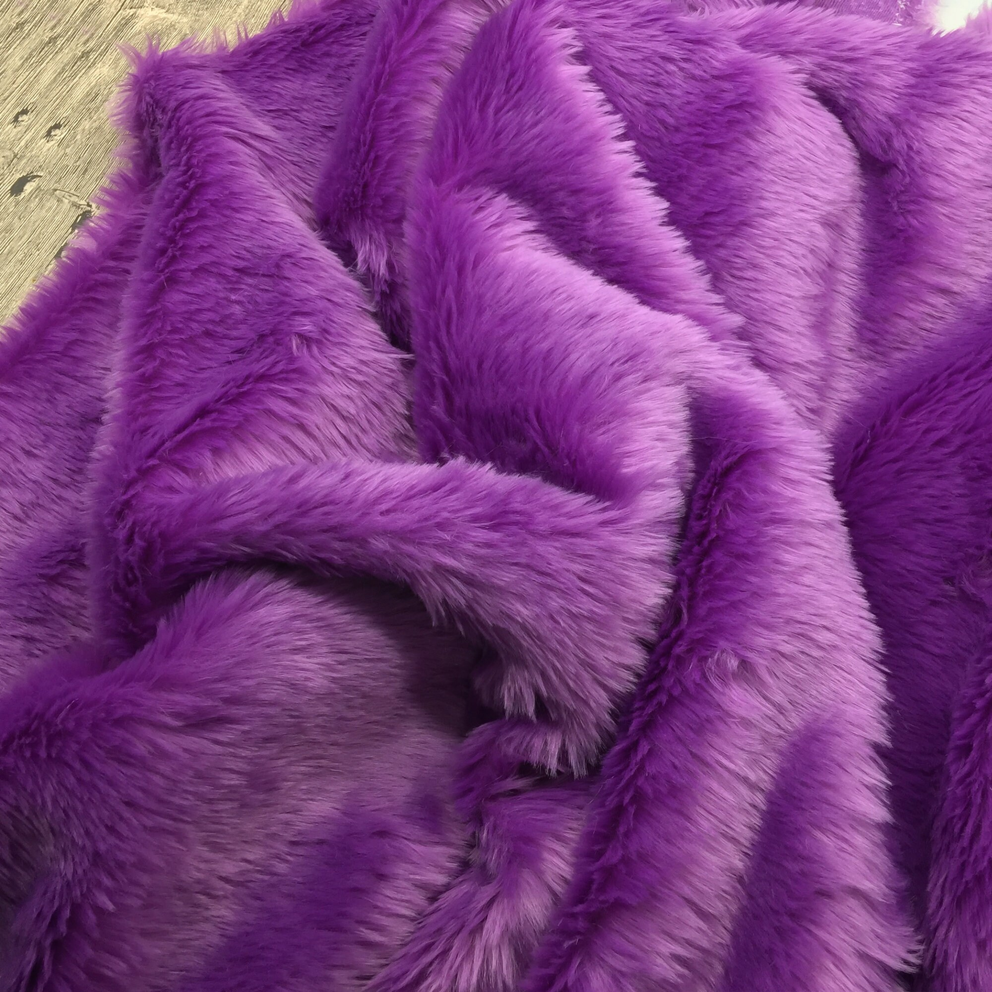 Deep Purple Ultra Soft Faux Rabbit Fur for Moccasins Etsy