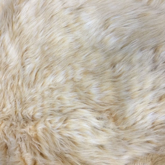 Solid Faux Fur Fabric by the Half Yard, Long Pile Fur, Fursuit