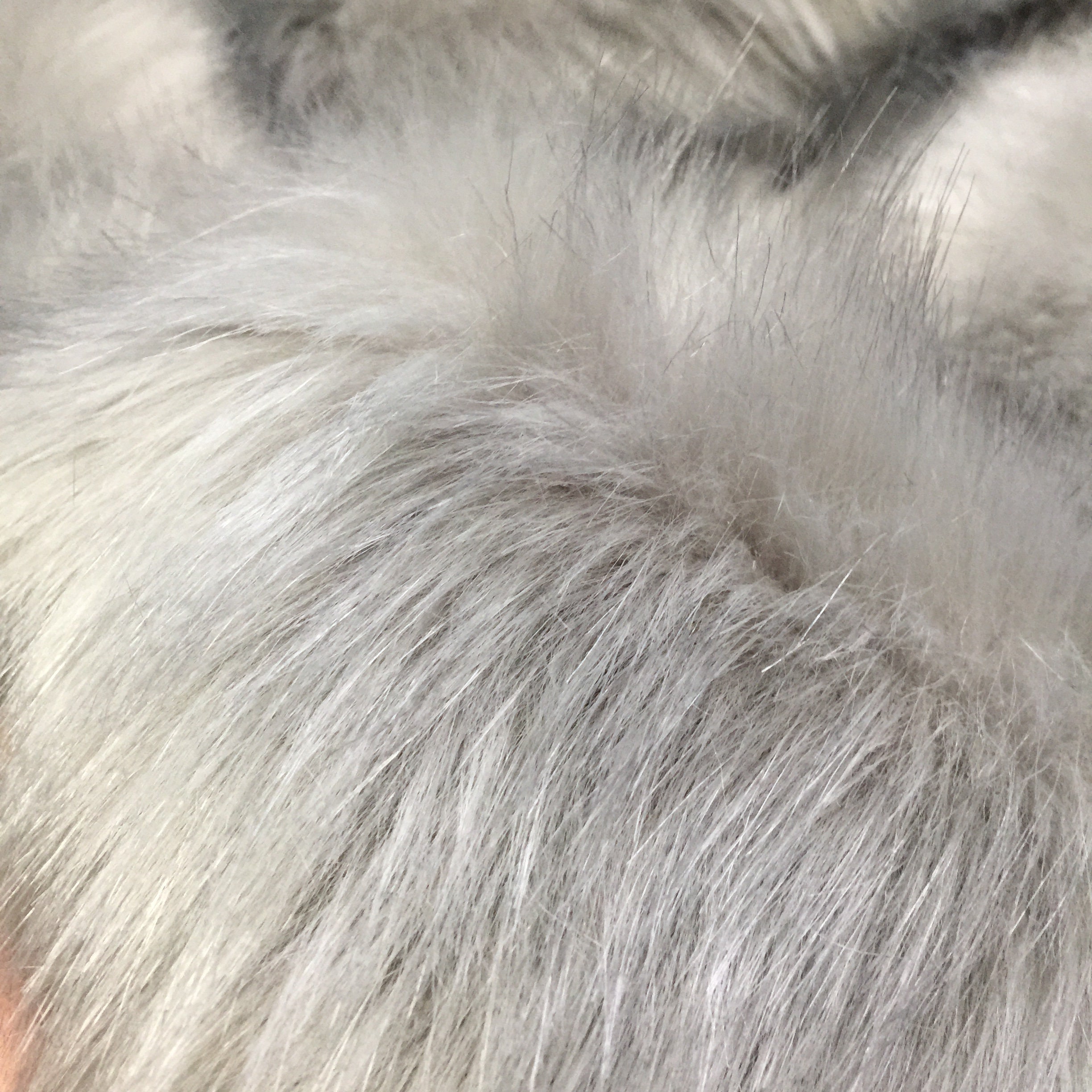 Light Gray Colorlong Pile Fuzzy Faux Fur for Headbandboot | Etsy