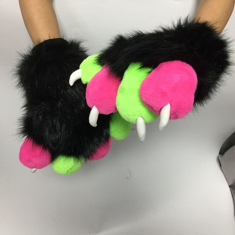 Fursuit Paws Furry Handpaws Cute Fluffy Faux Fur Fursuits Etsy