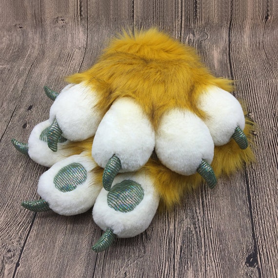 Furry gloves paws online