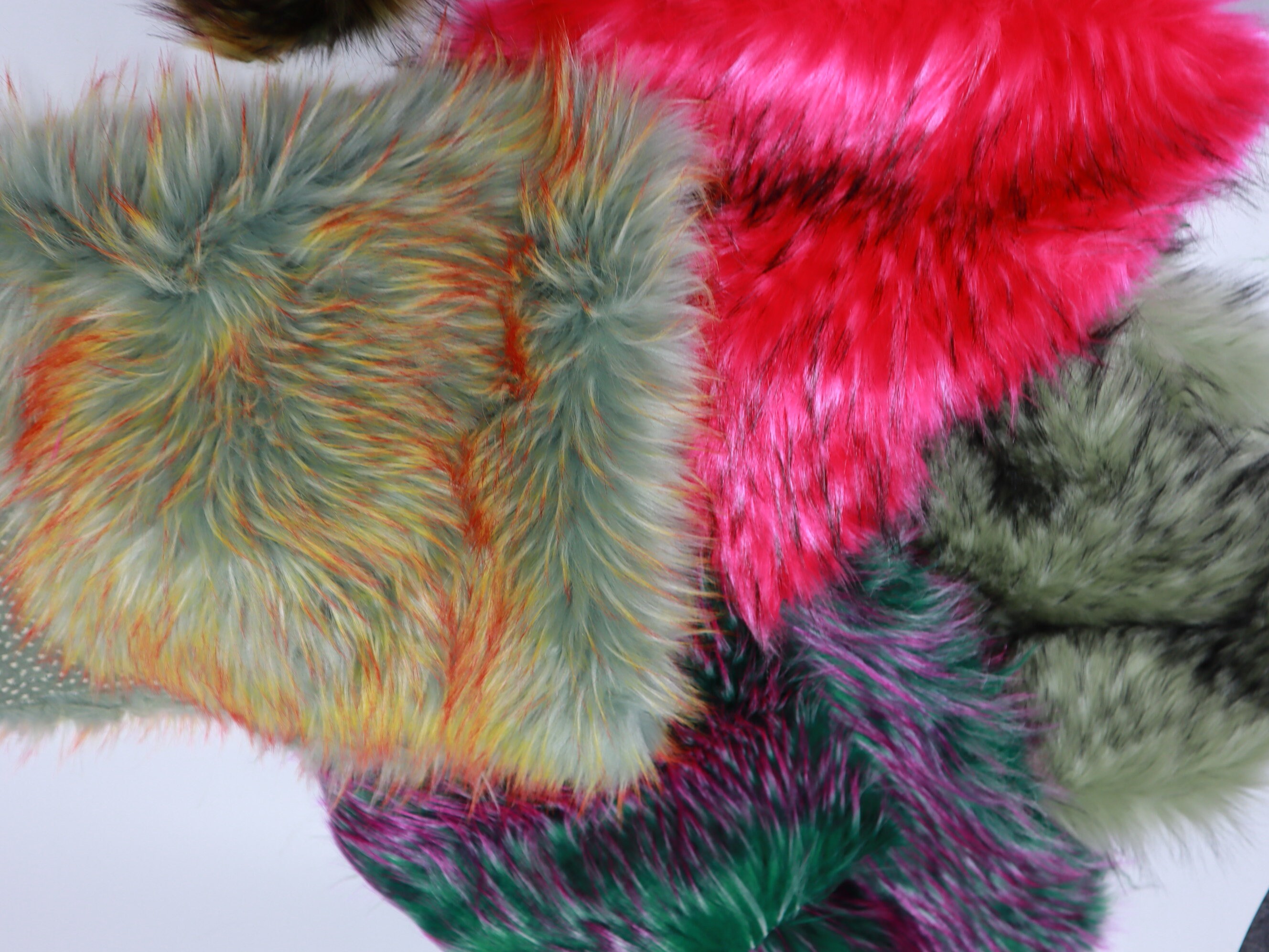 On Sale Multiple Colors Faux Fur Fabric Squares Scrap Etsy