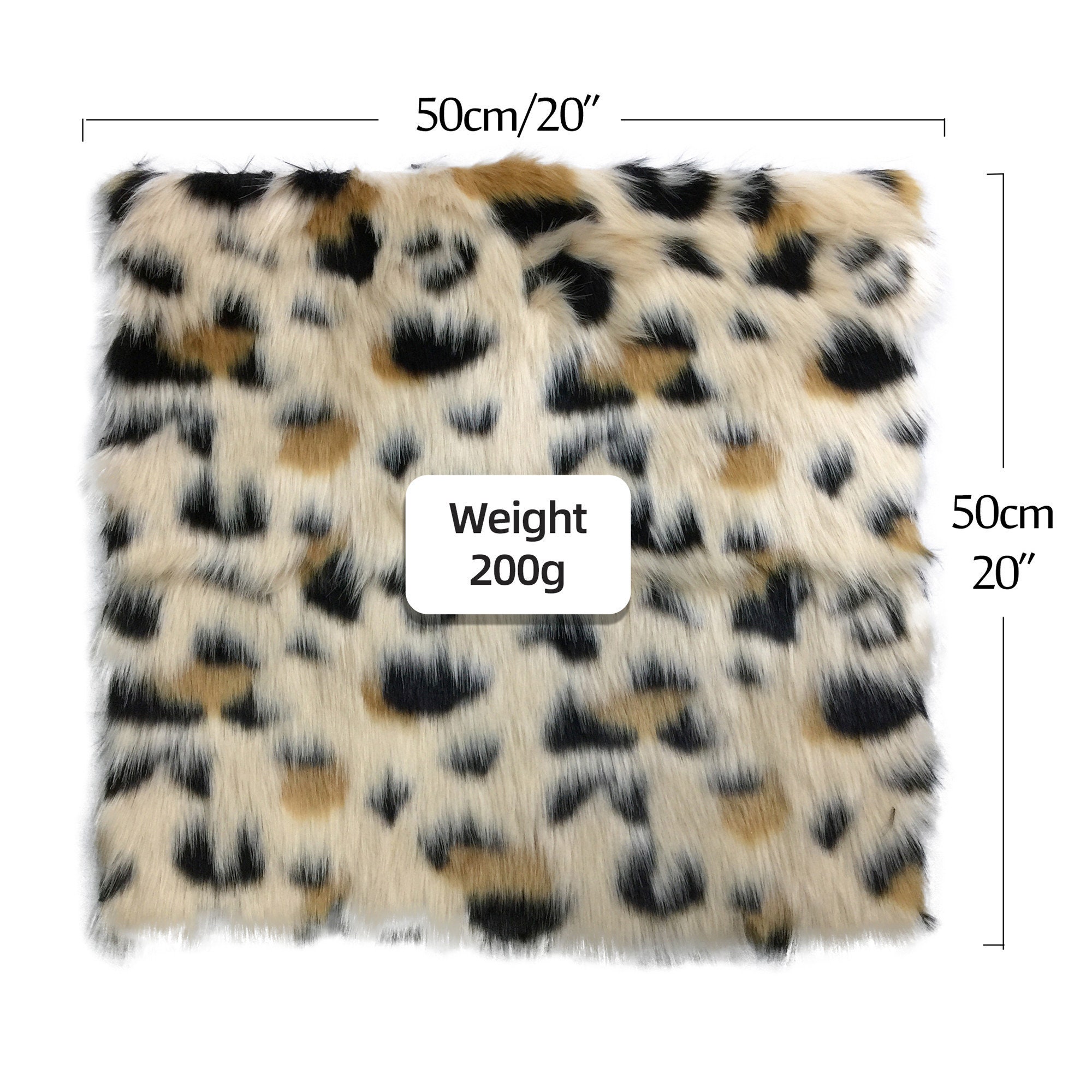 Faux Fur Fabric Furry Jacquard Patches Fluffy Squares Soft Etsy
