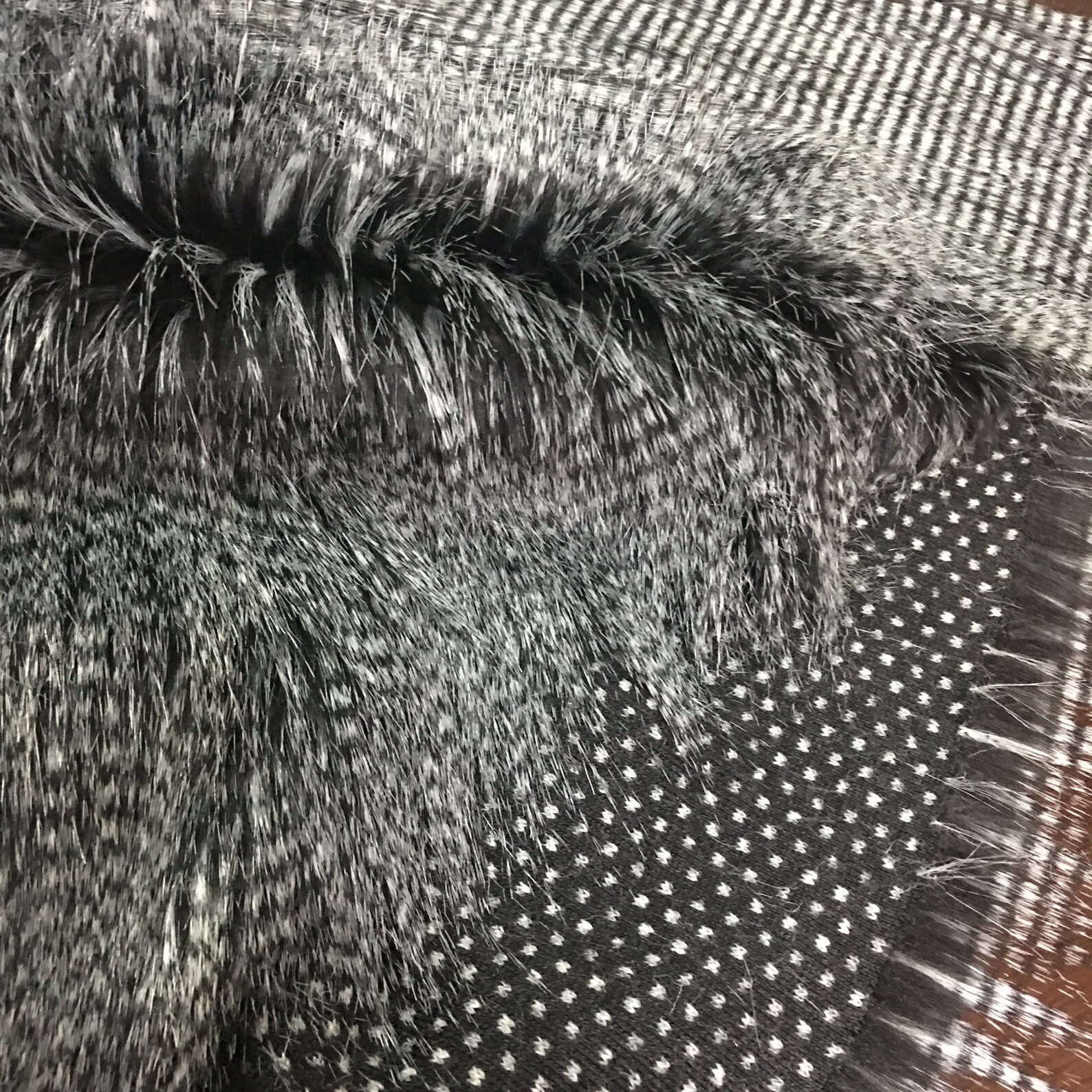 High Quality Faux Fur Fabric Peacock Styles Jacquard Printed Etsy