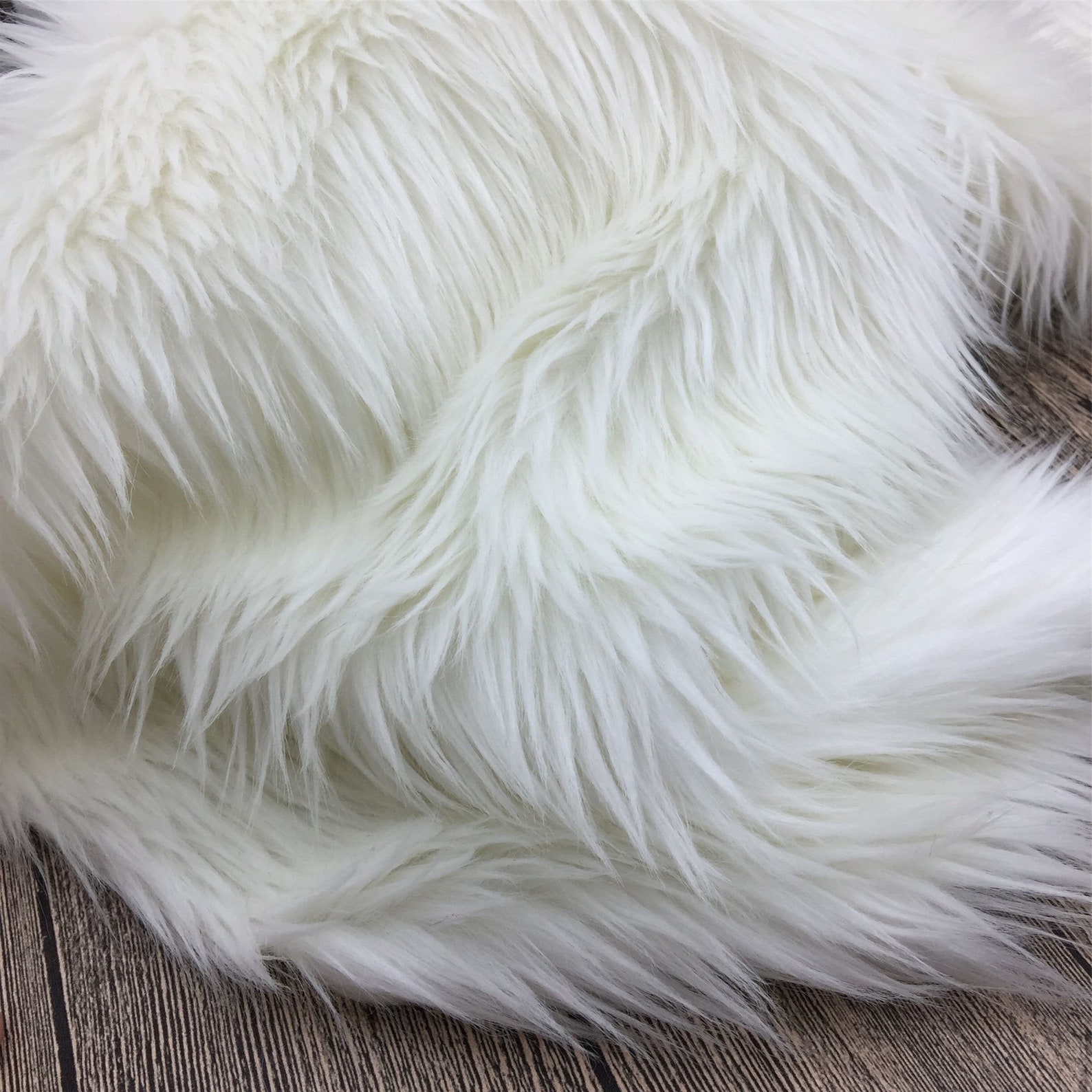 Off White Faux Fur Long Hair Craft Fur Faux Fox Fur Long Pile - Etsy ...