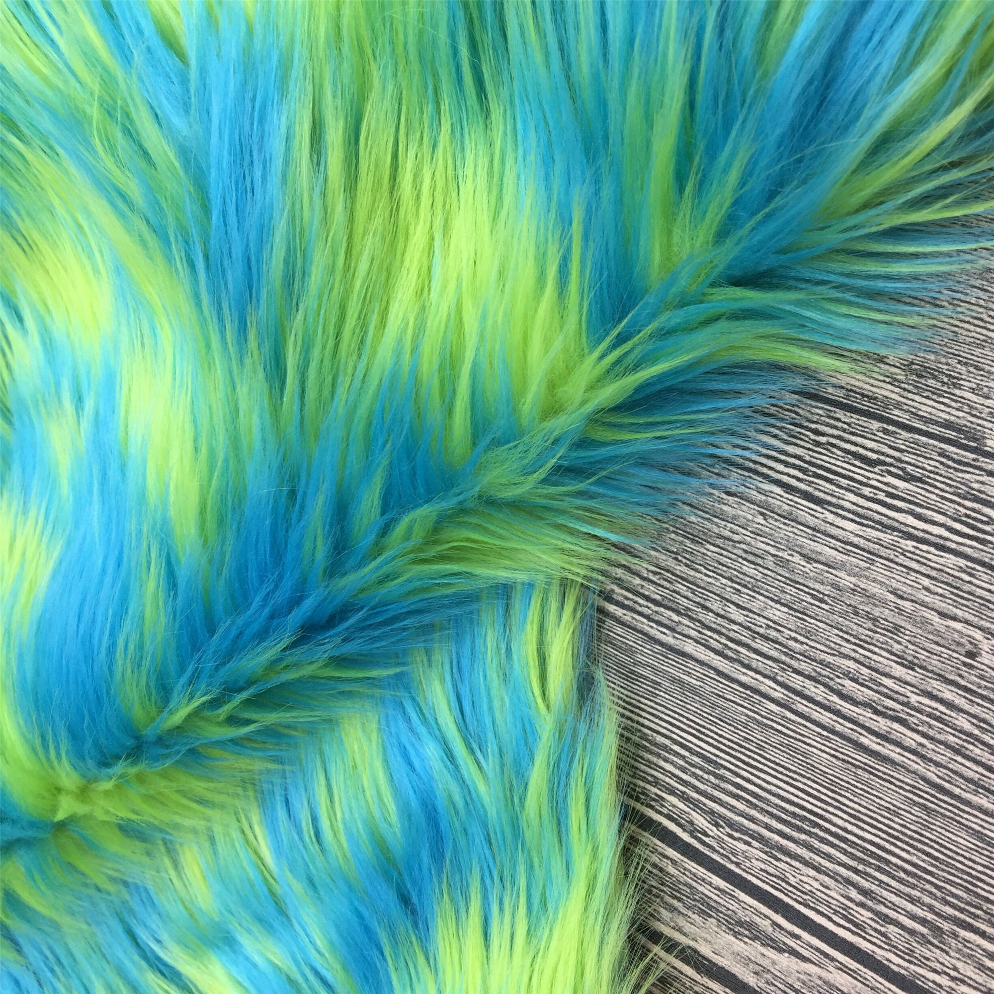 Super Furry Rainbow ColorPink Long Pile Multi-Color | Etsy
