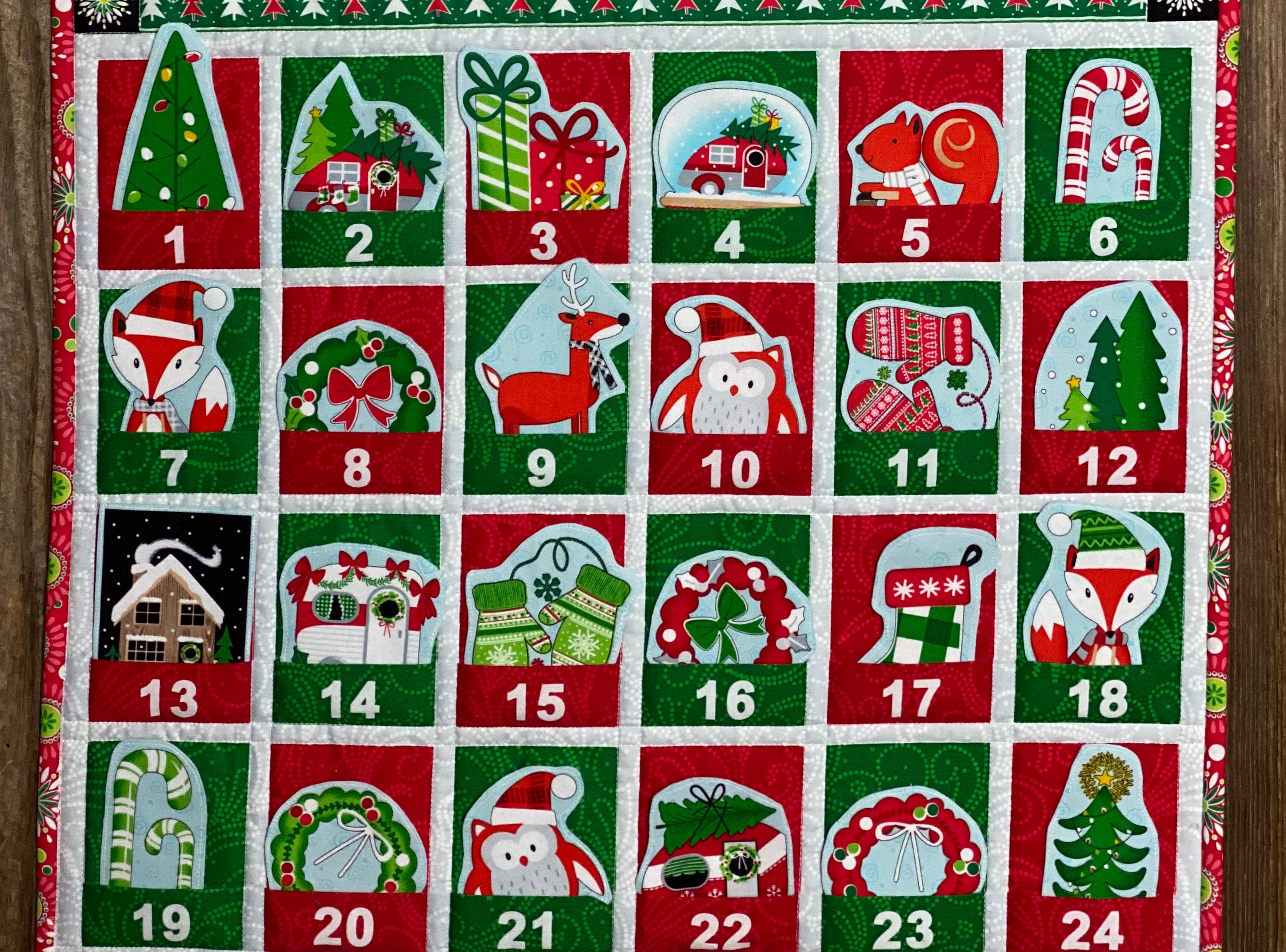 Cabin Advent Calendar With 24 Ornaments Camping Christmas Etsy