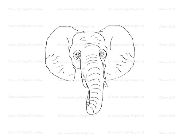 Free Free 171 Elephant Line Drawing Svg SVG PNG EPS DXF File