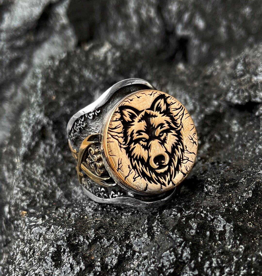 Wolf Head Sterling Silver Ring, Big Wolf Ring, Animal Head Accessory, Animal Signet Rings, Sword Detail Ring, Animal Wolf Ring - Etsy Wolf Head Sterling Silver Ring, Big Wolf Ring, Animal Head Accessory, Animal Signet Rings, Sword Detail Ring, Animal Wolf Ring - Etsy