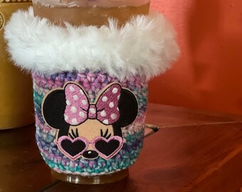 Minnie| Valentines| Coffee Cozy| Cup Sleeve| Coffee Sleeve| Cup Cozy