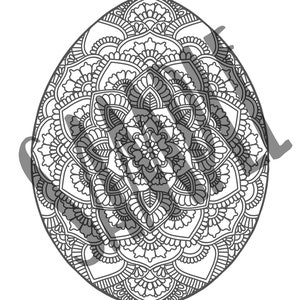 Easter mandala Colouring Page