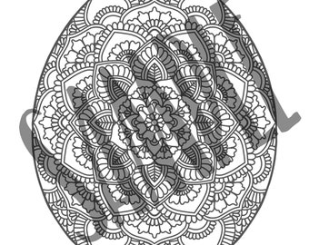 Easter mandala Colouring Page