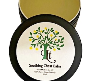 Chest Balm Soothing, Natural, Effective Relief  100% Natural, Vegan