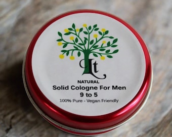 Solid Cologne for Men: Natural On-The-Go Grooming (30ml) - Wild Citrus