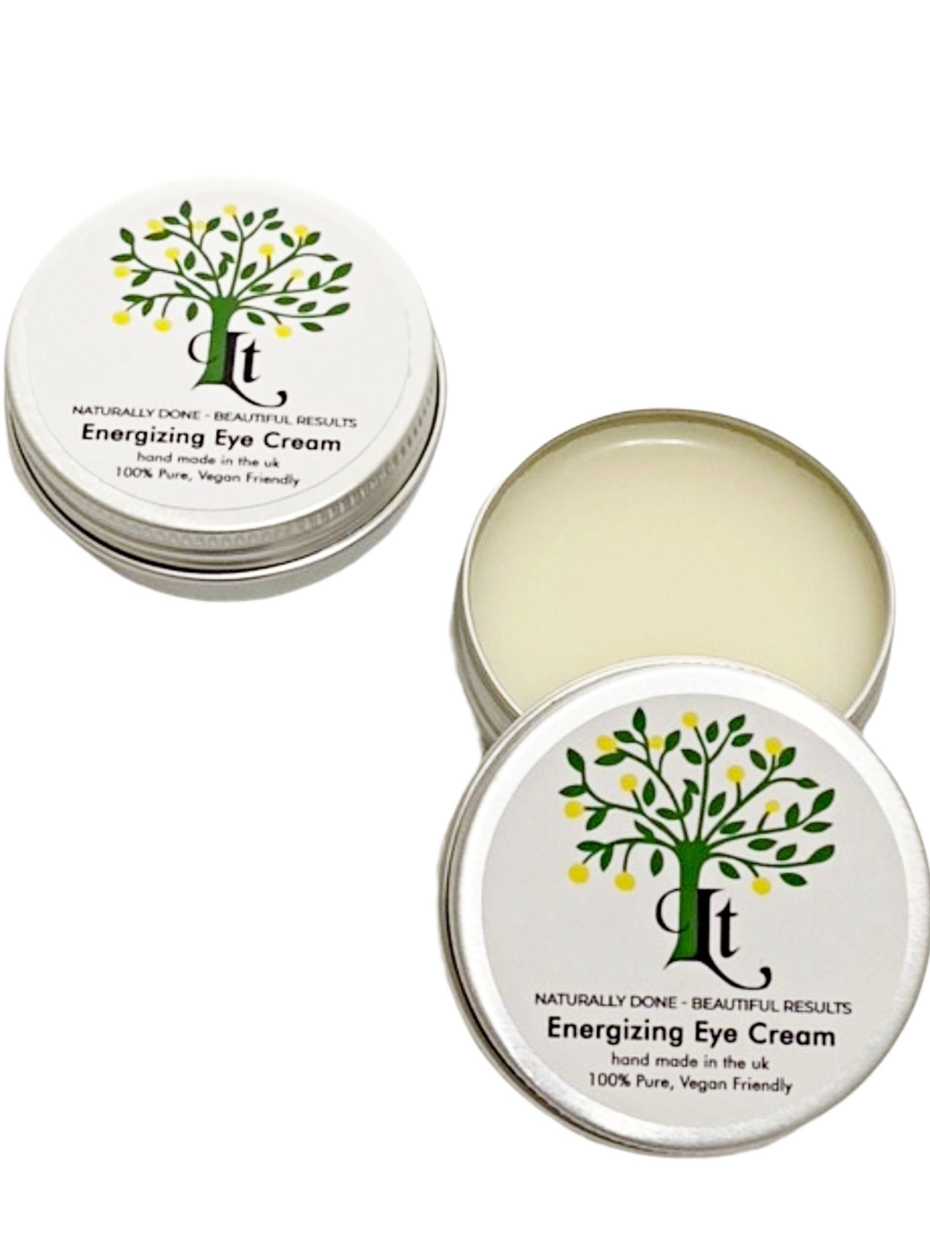 Crema para ojos cansada, hinchazón, antiarrugas y antiedad 100 % natural