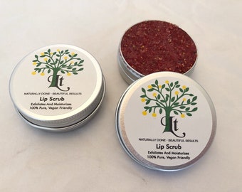 Exfoliante labial para labios suaves, flexibles y besables - 100% natural - Fresa