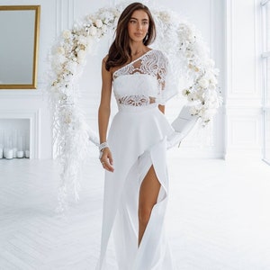 33 White Bridal Jumpsuits for Weddings, Elopements & Minimonies