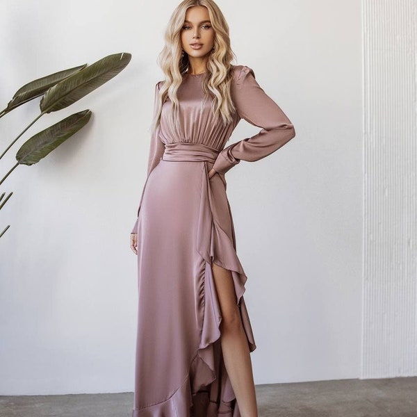 Bridesmaid Dress With Sleeves - Etsy