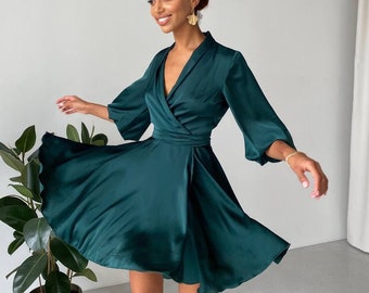 Silk Mini Dress - Etsy