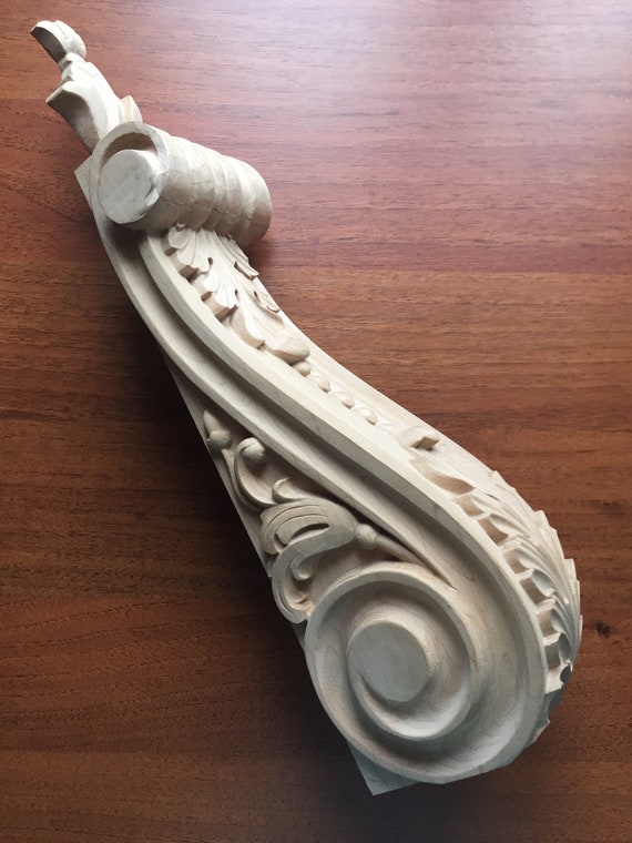 Wood Corbel Decorative Corbels Solid Wood Corbels Wood Etsy