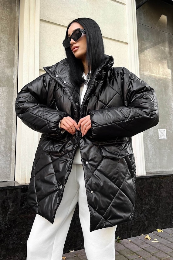 Stylish puffer hot sale coat