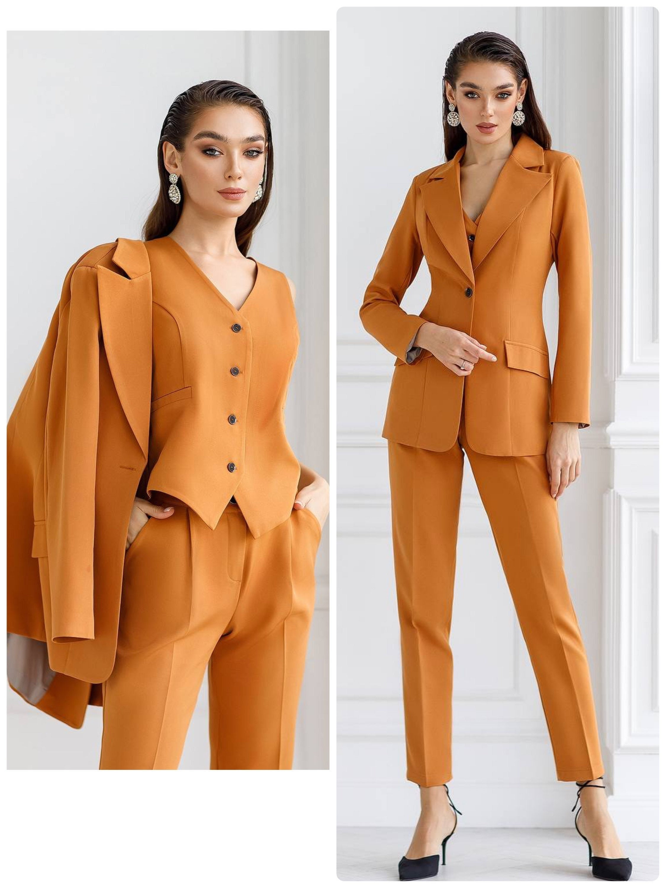 Caramel Pantsuit -  UK