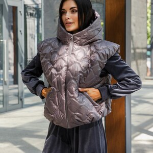 Chaleco largo de piel sintética para mujer, talla grande, chaleco de felpa  sin mangas, abrigo calentador de invierno, chaleco de felpa