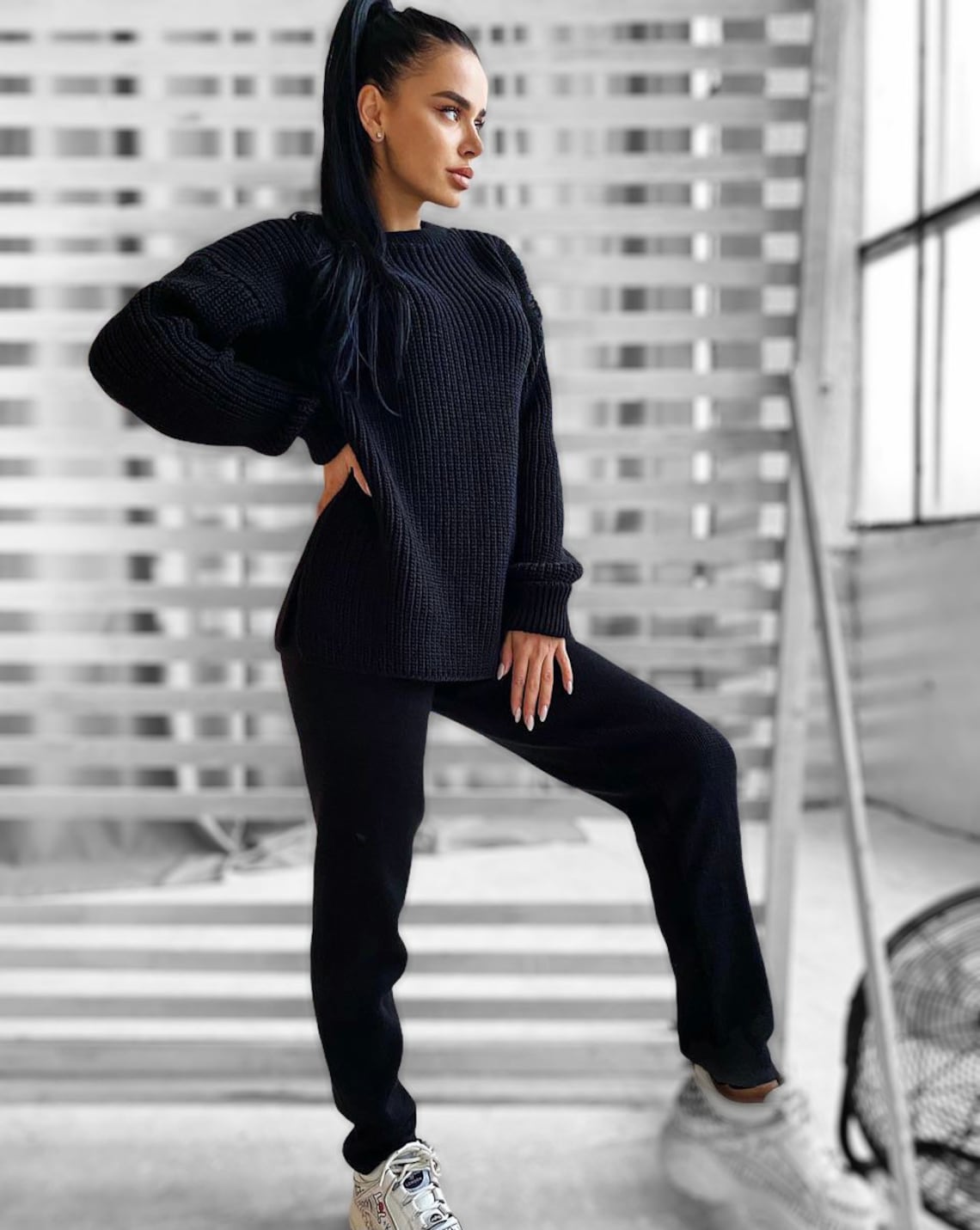 knitted loungewear women