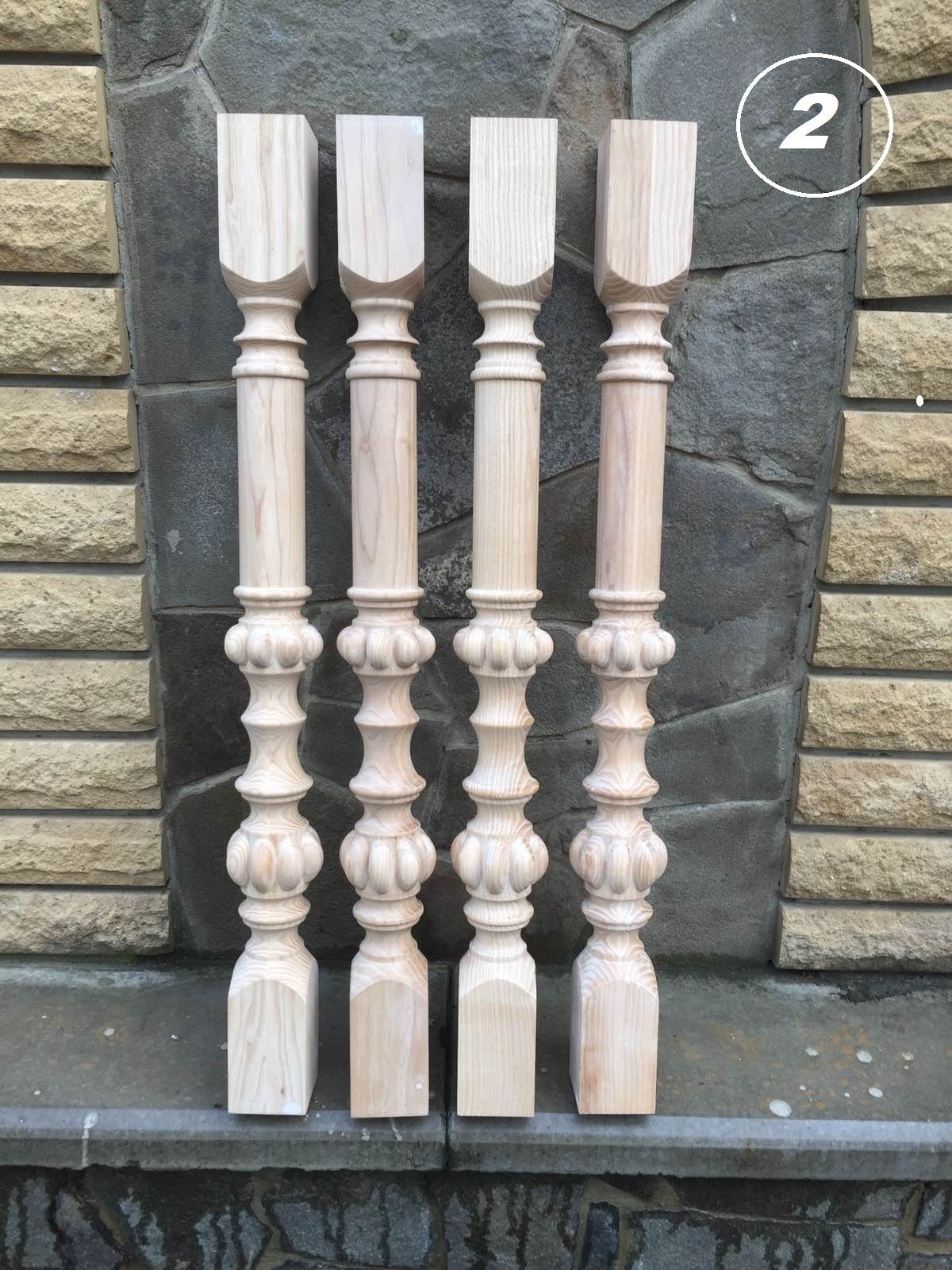 Wooden Balusters Carved Wooden Balusters For Stairs Wooden Etsy