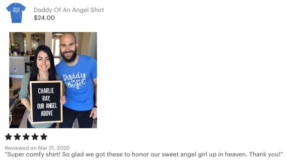 daddy of an angel shirt