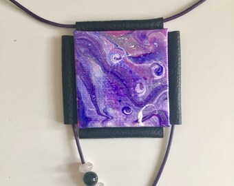 Unique celestial bubbles necklace