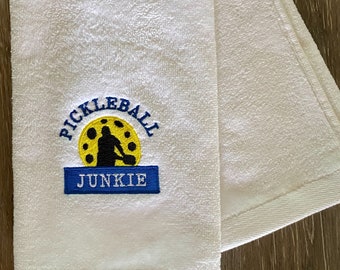 Pickleball towel-Pickleball sweat towel- Pickleball gift- Pickleball Junkie