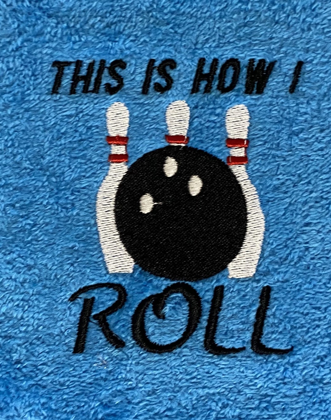 4 Pcs Funny Bowling Towel Embroidered Golf Towels With Grommet
