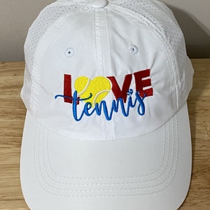 Tennis Cap for Tennis Lovers, Tennis Athlete Cap, Tennis Player Sun Cap, Custom Tennis Cap, Embroidered tennis cap, Love Tennis Cap