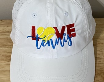 Love Tennis Embroidered Cap – Moisture-Wicking Sports Hat