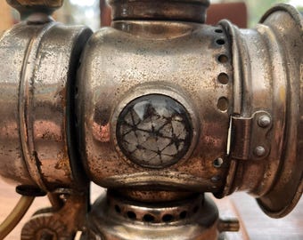 Vintage Vitaphare Carbide Light c1890 converted to lamp