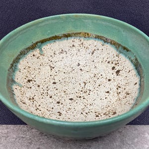 Large Forest Speckle Handmade Pottery Bowl