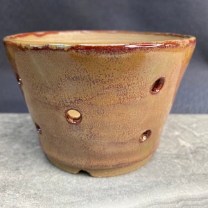 Small Red Rust Handmade Orchid Planter
